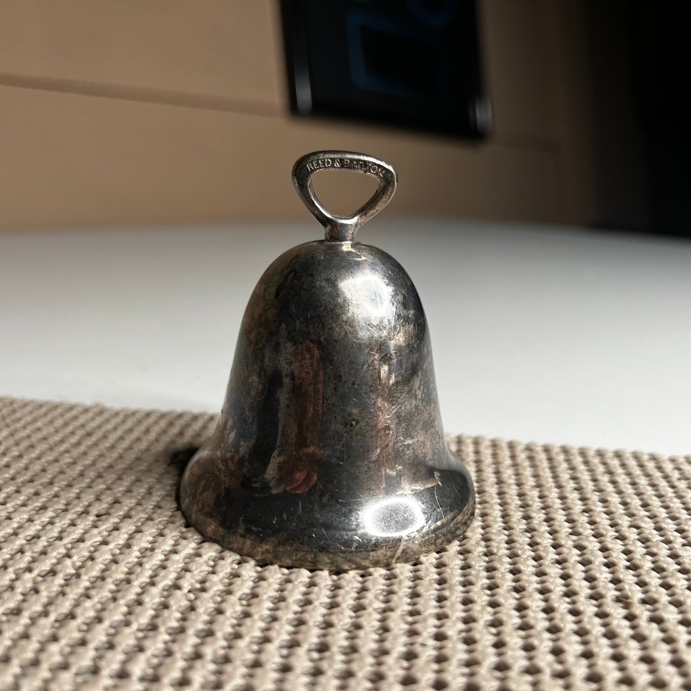 Reed & Barton Noel 1989 Silverplate Christmas Bell Ornament Vintage Holiday